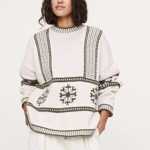 Banana Republic Fair Isle Crew-Neck Sweater 2025 HOLIDAY Collection NWT